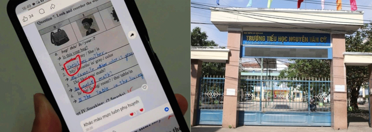 C&aacute;i kết cuối c&ugrave;ng vụ c&ocirc; gi&aacute;o tự sửa b&agrave;i thi tiếng Anh của 19 học sinh, nh&agrave; trường l&ecirc;n tiếng vụ dạy th&ecirc;m