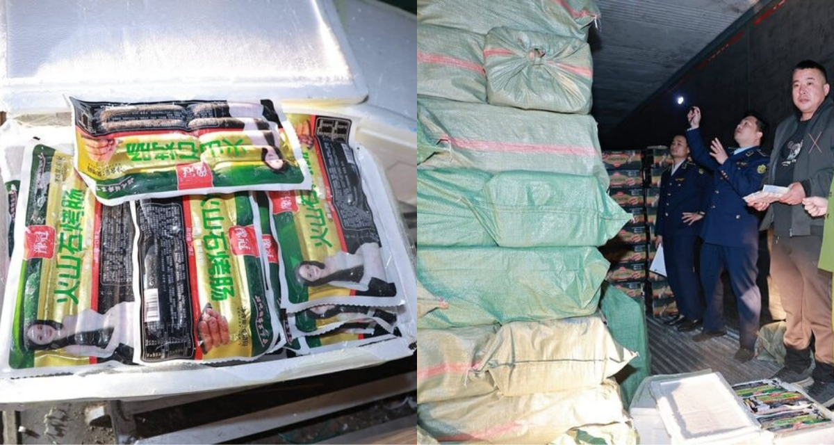 Bắc Ninh: Bất ngờ ph&aacute;t hiện container chứa lạp xưởng tr&ocirc;i nổi với số lượng \'khủng\'