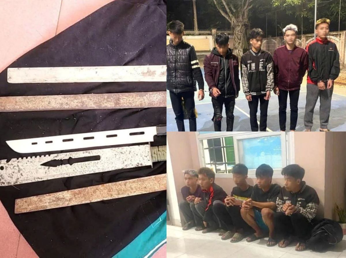 Nghẹt thở v&acirc;y bắt nh&oacute;m \'choai choai\' cầm kiếm đại n&aacute;o phố n&uacute;i, d&agrave;n h&agrave;ng ngang ch&eacute;m nhau loạn xạ