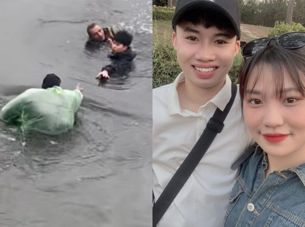 Th&oacute;t tim cảnh người đ&agrave;n &ocirc;ng nhảy xuống s&ocirc;ng cứu cụ &ocirc;ng gặp nạn, người h&ugrave;ng đời thực l&agrave; ai?