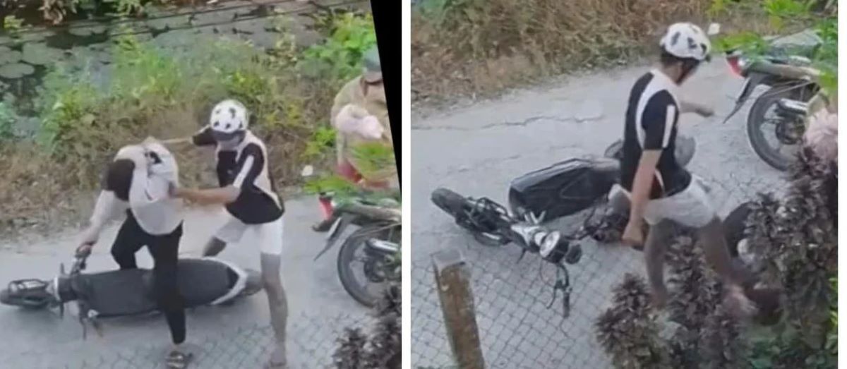 T&acirc;y Ninh: Nam sinh lớp 9 bị g&atilde; đ&agrave;n &ocirc;ng kẹp cổ, đạp thẳng v&agrave;o mặt sau va chạm nhẹ