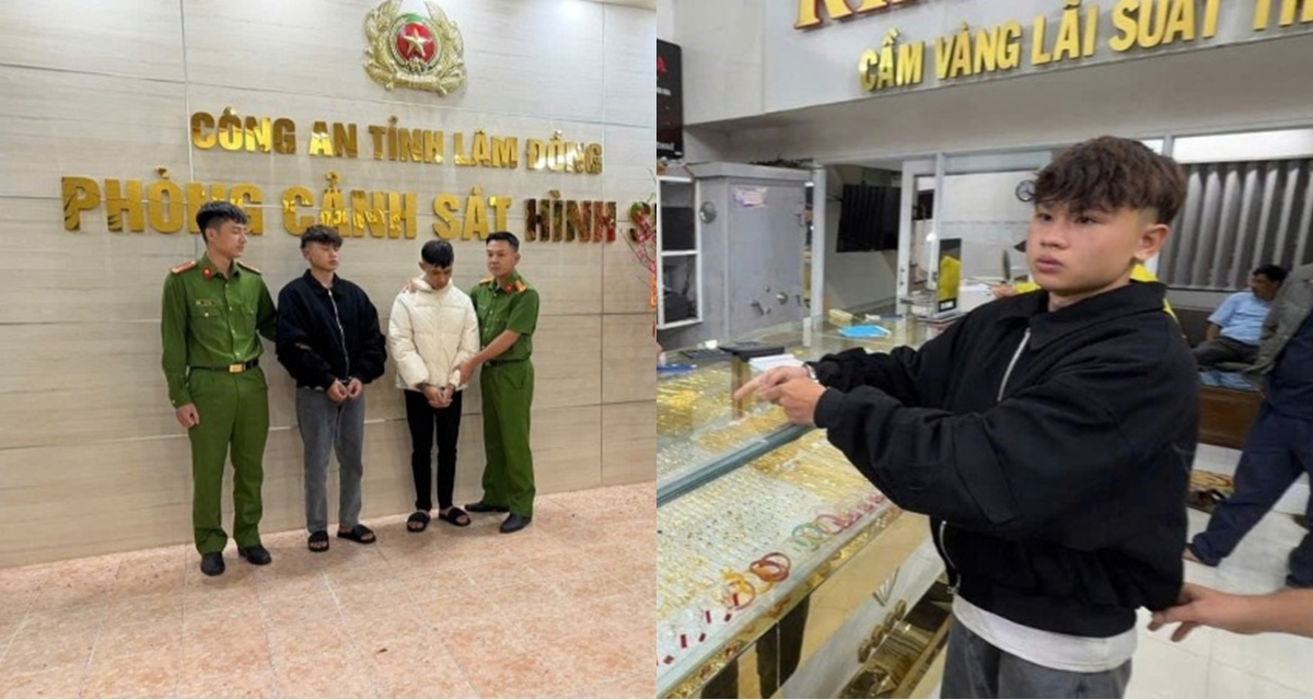 Danh t&iacute;nh g&acirc;y cho&aacute;ng của 2 nghi phạm rủ nhau đi cướp tiệm v&agrave;ng L&acirc;m Đồng trong đ&ecirc;m giao thừa