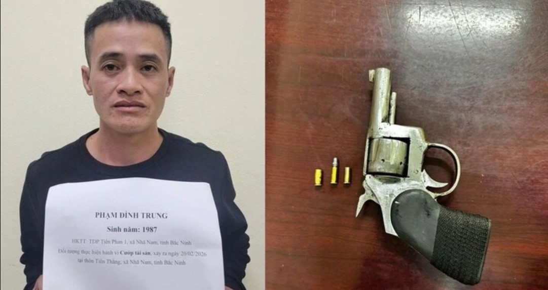 Nam thanh ni&ecirc;n d&ugrave;ng s&uacute;ng khống chế cướp &ocirc; t&ocirc; ở h&agrave;ng tạp h&oacute;a: Bắt giữ nghi phạm c&oacute; h&agrave;nh vi manh động