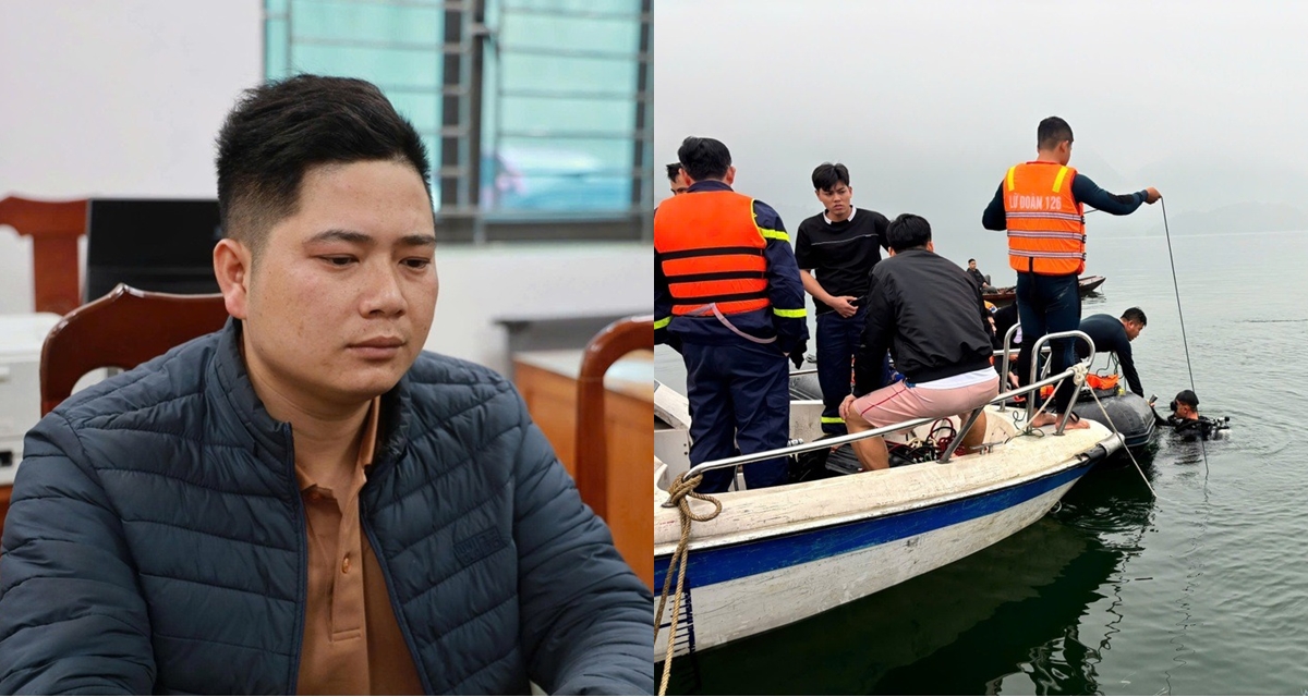 Danh t&iacute;nh người vừa bị bắt giữ trong vụ ch&igrave;m t&agrave;u ở hồ Th&aacute;c B&agrave; khiến 6 người tử vong