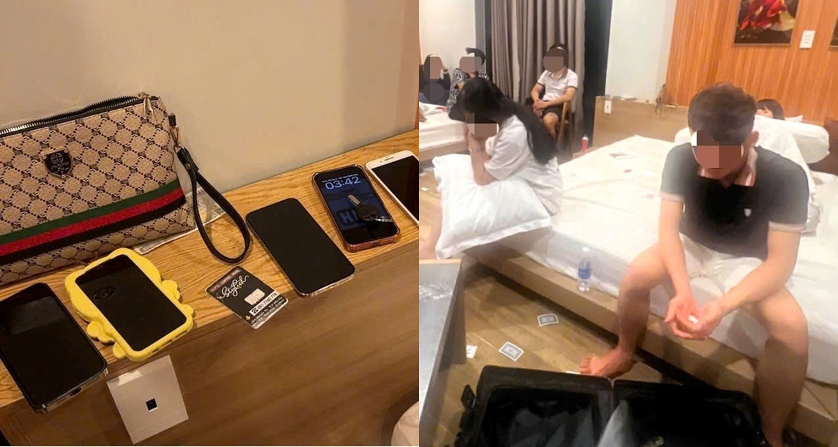 Cận cảnh bắt quả tang nh&oacute;m nam nữ rủ nhau v&agrave;o kh&aacute;ch sạn l&agrave;m chuyện đ&aacute;ng xấu hổ v&agrave;o s&aacute;ng m&ugrave;ng 3 Tết