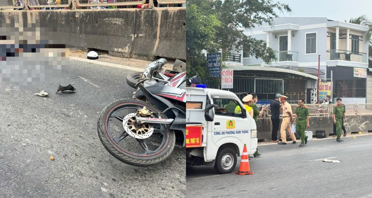 Hiện trường người đ&agrave;n &ocirc;ng tử vong cạnh xe m&aacute;y tr&ecirc;n Quốc lộ 1, x&aacute;c định r&otilde; danh t&iacute;nh