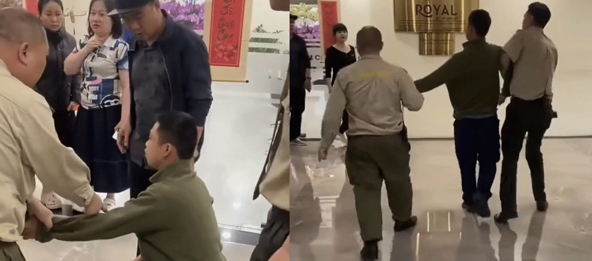 Kh&ocirc;ng chế nam thanh ni&ecirc;n nghi đặt m&aacute;y quay với mục đ&iacute;ch quay trộm phụ nữ tại t&ograve;a nh&agrave; Royal