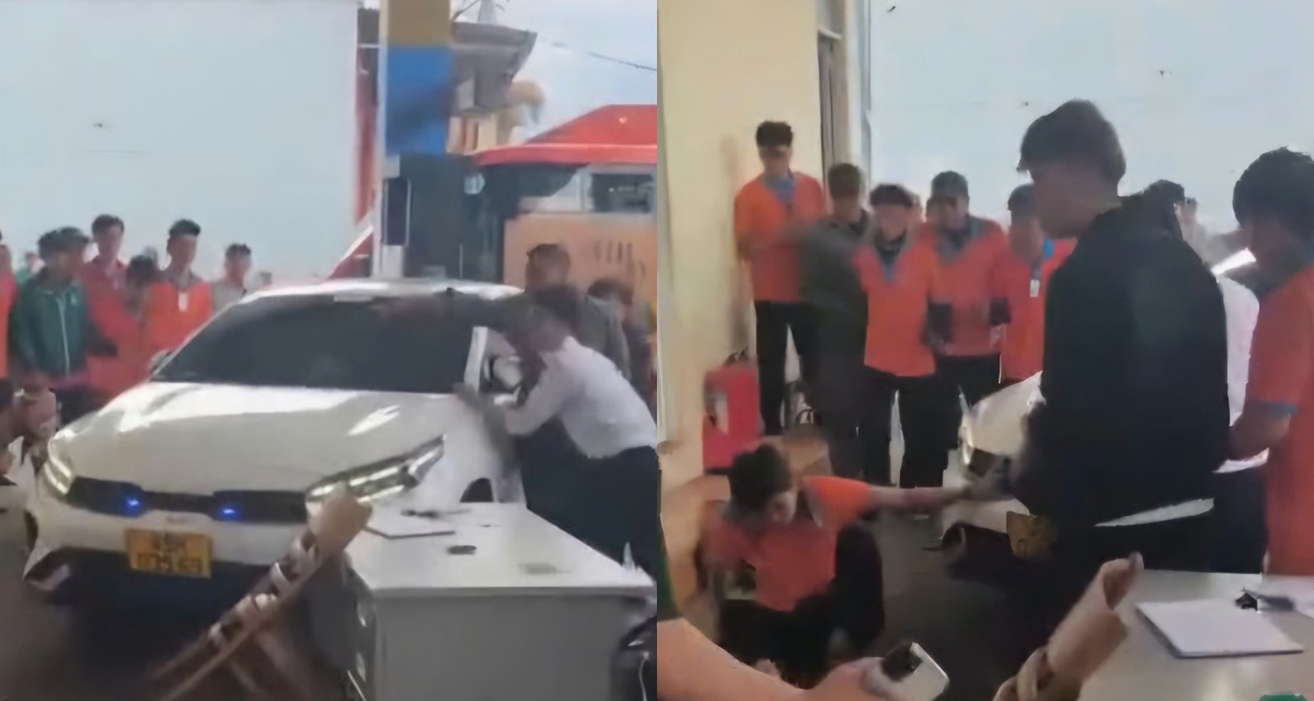 Diễn biến vụ nam thanh ni&ecirc;n lao &ocirc;t&ocirc; v&agrave;o nh&oacute;m người tại c&acirc;y xăng ở Đ&agrave; Lạt: Clip h&eacute; lộ m&acirc;u thuẫn trước đ&oacute;