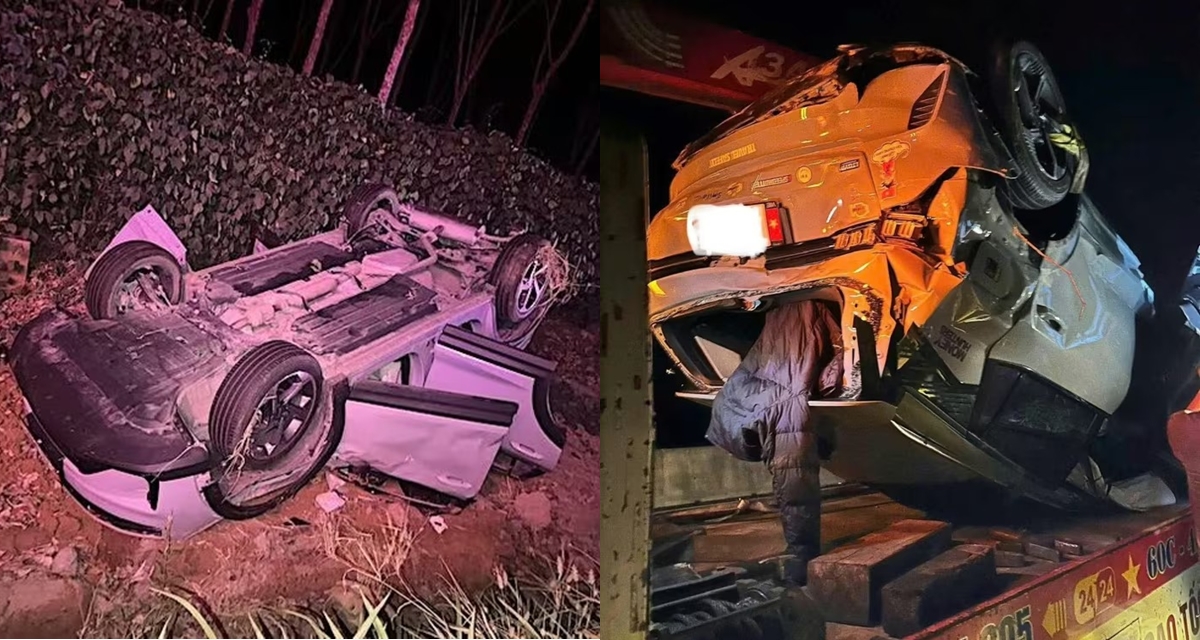 Camera ghi lại cảnh &ocirc; t&ocirc; lộn 5 v&ograve;ng tr&ecirc;n cao tốc Long Th&agrave;nh &ndash; Dầu Gi&acirc;y, b&eacute; 4 th&aacute;ng v&agrave; cả nh&agrave; vẫn b&igrave;nh an