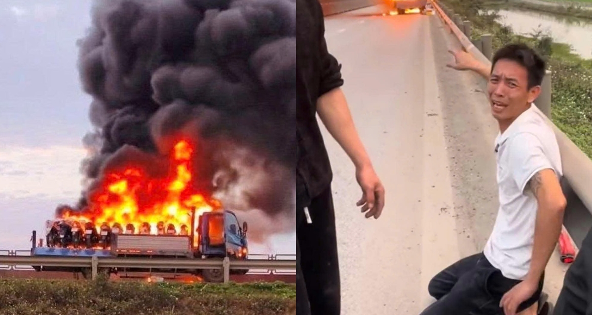 Ho&agrave;n cảnh đ&aacute;ng thương của t&agrave;i xế chở thu&ecirc; xe m&aacute;y bị ch&aacute;y tr&ecirc;n cao tốc, l&yacute; do ch&aacute;y trụi hết 11 chiếc xe 