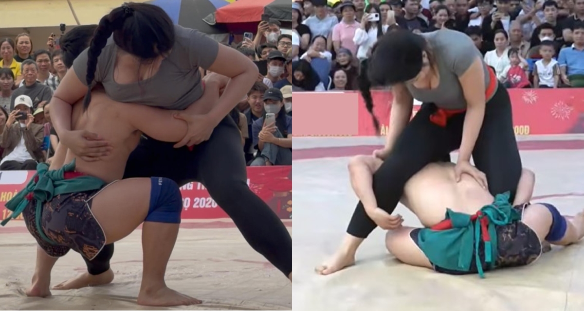 Hot girl Anh Thơ đấu vật với nh&agrave; v&ocirc; địch SEA Games: M&agrave;n đụng chạm g&acirc;y tranh c&atilde;i, cần &lsquo;luật ri&ecirc;ng&rsquo;?