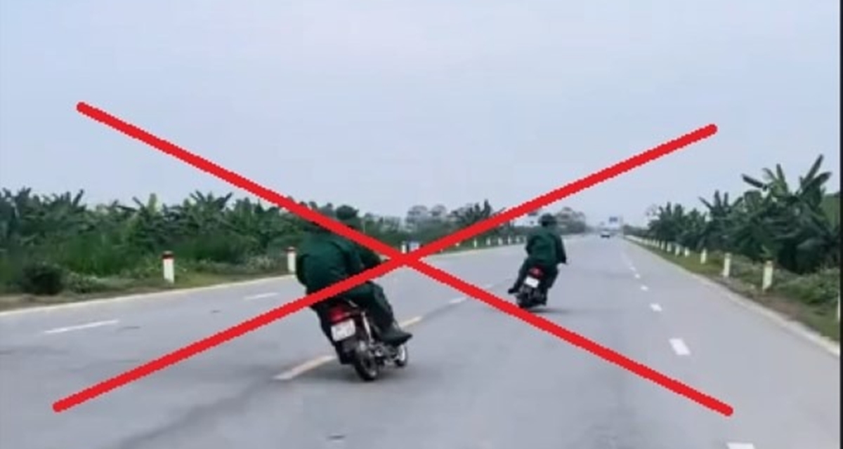 C&aacute;i kết cực đắng cho 2 thanh ni&ecirc;n Hải Ph&ograve;ng đi xe m&aacute;y đ&aacute;nh v&otilde;ng tr&ecirc;n đường: Bị phạt 6 lỗi