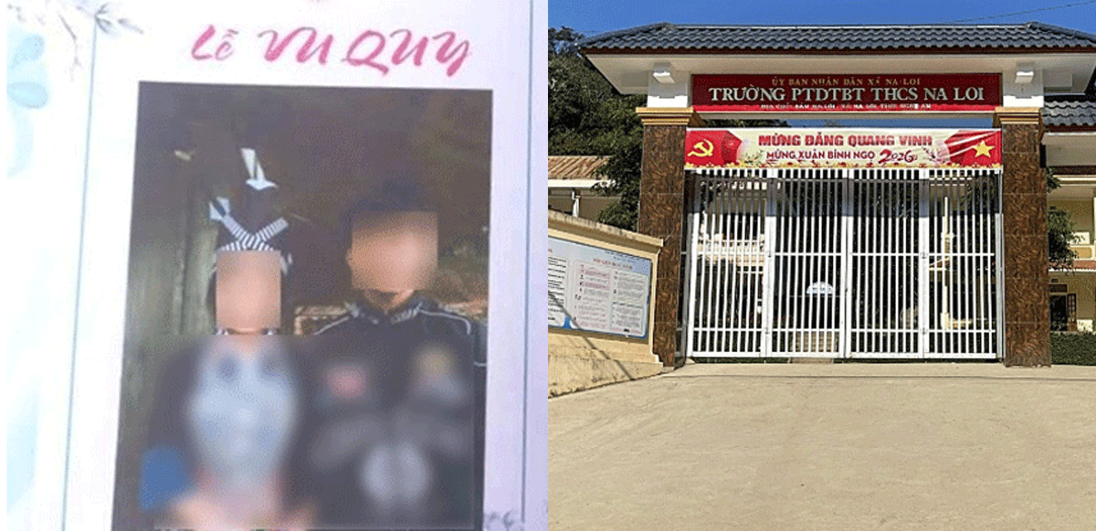 Nghệ An: B&aacute;o c&aacute;o của nh&agrave; trường vụ 2 nữ sinh lớp 8 lấy chồng khi c&ograve;n đi học, gia đ&igrave;nh l&ecirc;n tiếng?