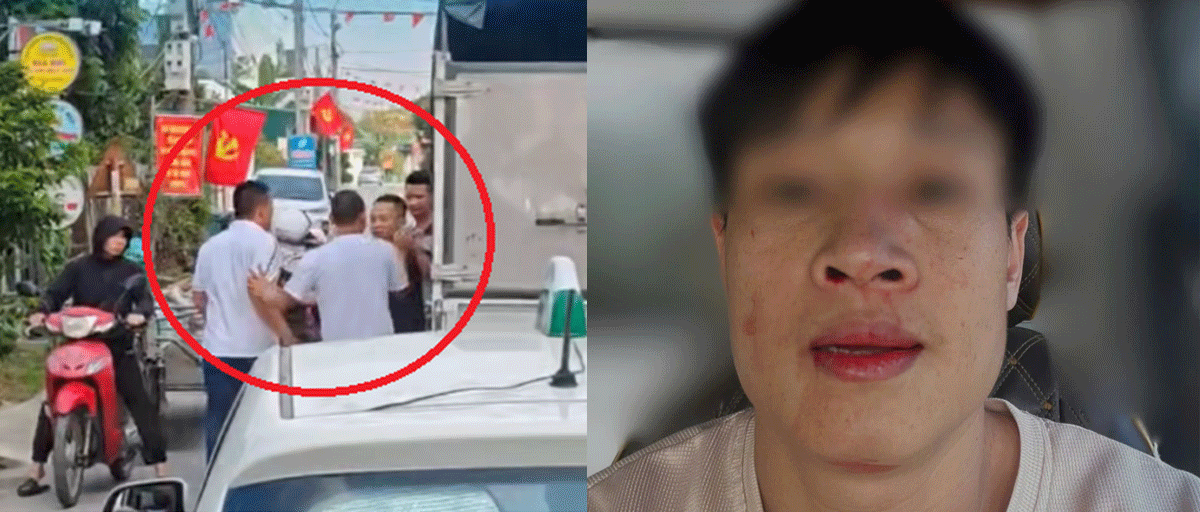 Hải Ph&ograve;ng: 4 g&atilde; đ&agrave;n &ocirc;ng nhổ nước bọt, đ&aacute;nh đập t&agrave;i xế l&aacute;i xe tải d&ugrave; đ&atilde; được chủ động nhường đường