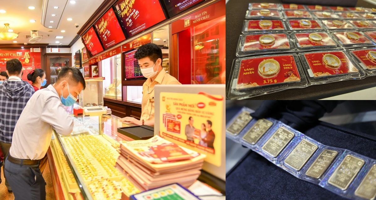 Gi&aacute; v&agrave;ng chiều 3/3 đảo chiều: SJC, v&agrave;ng nhẫn giảm mạnh d&ugrave; thế giới vượt 5.300 USD