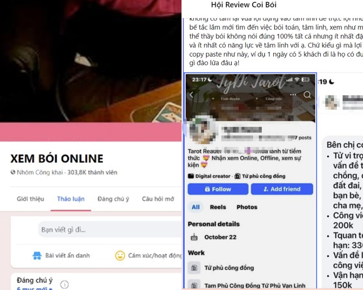 Cảnh b&aacute;o chi&ecirc;u tr&ograve; lừa đảo \'xem b&oacute;i, giải hạn online\': H&agrave;ng loạt hội nh&oacute;m ẩn danh giăng bẫy đầu năm