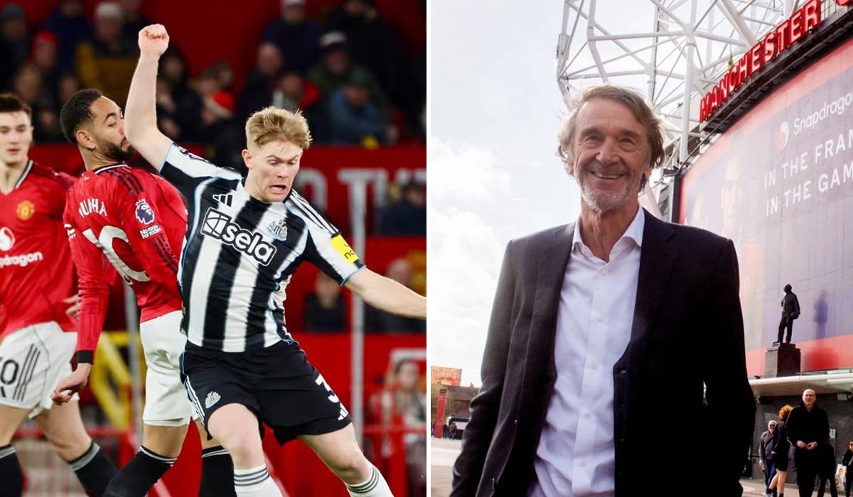 Man United r&uacute;t ruột Newcastle, Sir Jim Ratcliffe chớp thời cơ v&agrave;ng chi&ecirc;u mộ \'cơn lốc đường bi&ecirc;n\'?
