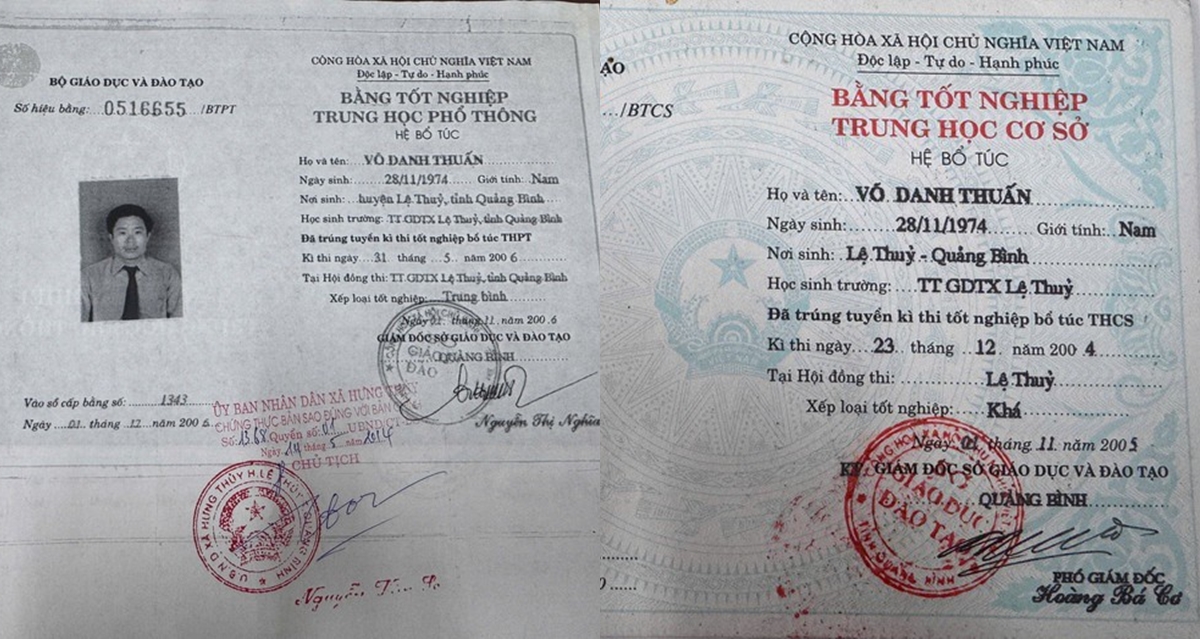 Th&ocirc;ng tin n&oacute;ng vụ Chủ tịch MTTQ Việt Nam x&atilde; ở Quảng Trị chưa tốt nghiệp cấp 2 đ&atilde; học cấp 3