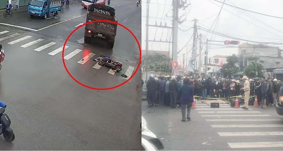 Hải Ph&ograve;ng: B&agrave; chở ch&aacute;u đi xe điện bị cuốn v&agrave;o gầm xe tải, CSGT điều tra h&agrave;nh động lạ của t&agrave;i xế