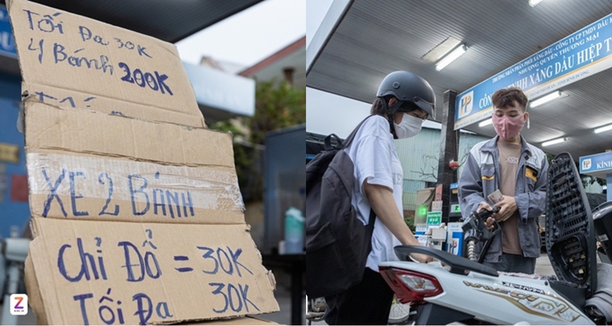 Gi&aacute; xăng dầu tăng mạnh, nhiều c&acirc;y xăng ở TP HCM b&aacute;n giới hạn: Xe m&aacute;y tối đa 30.000, &ocirc; t&ocirc; 200.000 đồng