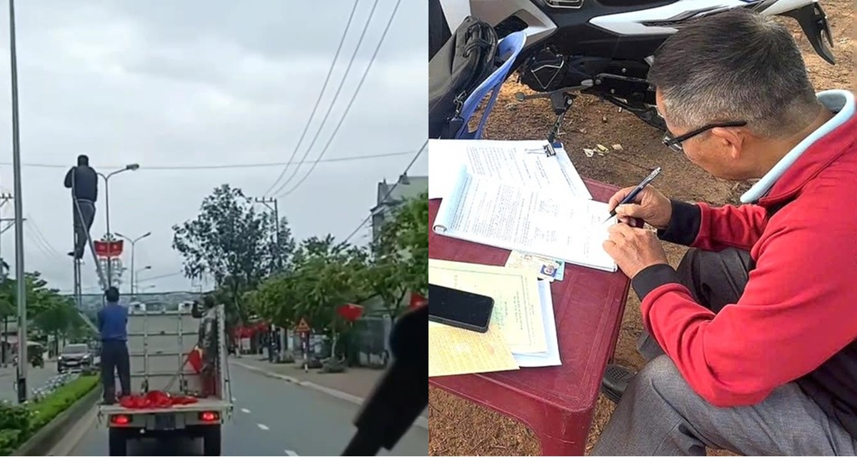 L&yacute; do xe biển xanh chở người &lsquo;l&agrave;m xiếc&rsquo; tr&ecirc;n quốc lộ, t&agrave;i xế ch&iacute;nh thức bị xử phạt