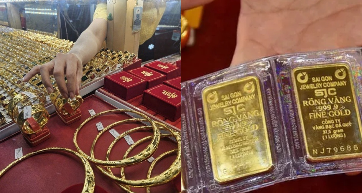 Gi&aacute; v&agrave;ng SJC v&agrave; v&agrave;ng nhẫn giảm đầu ng&agrave;y rồi tăng lại, thị trường v&agrave;ng ghi nhận biến động trong chiều 9/3