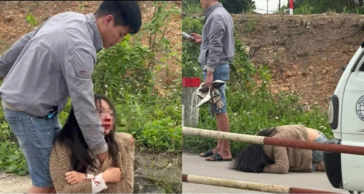 C&ocirc;ng an th&ocirc;ng tin vụ c&ocirc; g&aacute;i mặt d&iacute;nh m&aacute;u, bị người đ&agrave;n &ocirc;ng k&eacute;o l&ecirc; tr&ecirc;n đường, nạn nh&acirc;n n&oacute;i g&igrave;?