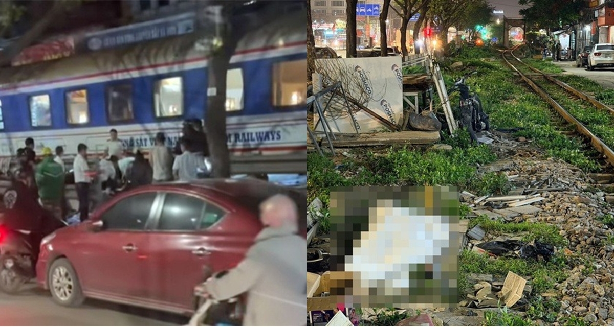 Danh t&iacute;nh người đ&agrave;n &ocirc;ng văng xa 20m, tử vong sau va chạm với t&agrave;u hỏa ở H&agrave; Nội, h&eacute; lộ nguy&ecirc;n nh&acirc;n