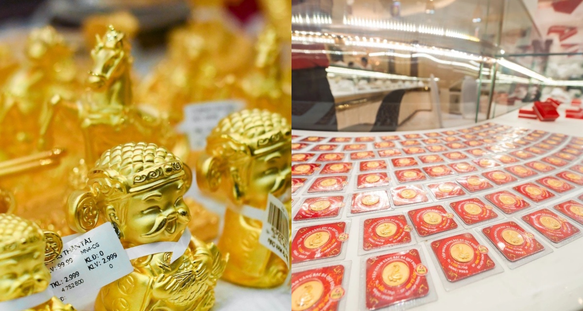 Chiều 10/3 gi&aacute; v&agrave;ng SJC v&agrave; v&agrave;ng nhẫn tăng, thị trường theo d&otilde;i gi&aacute; thế giới sau biến động phi&ecirc;n giao dịch