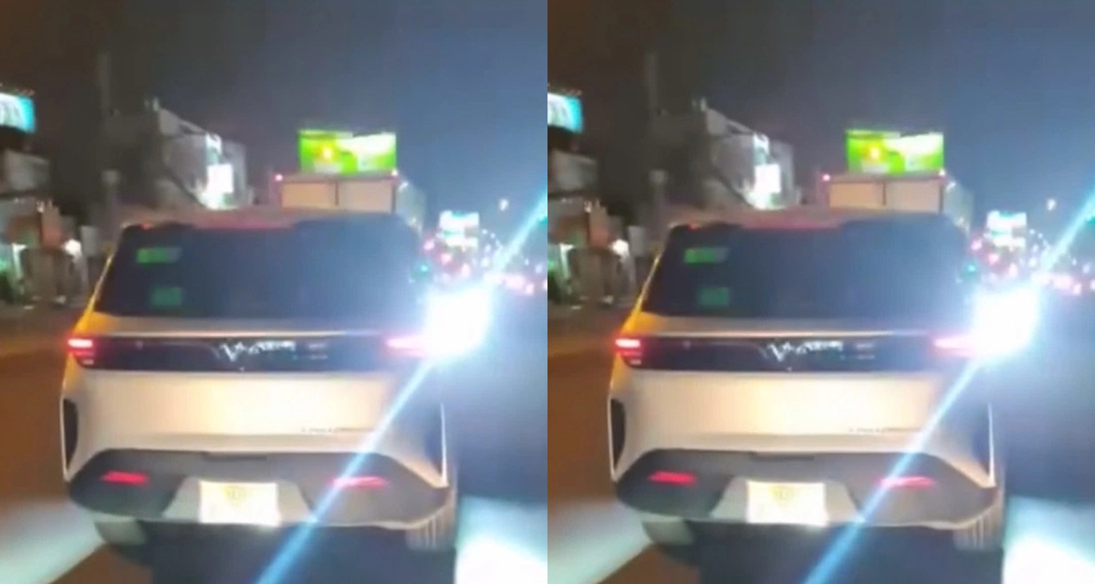 Danh t&iacute;nh t&agrave;i xế lắp th&ecirc;m đ&egrave;n 2 b&ecirc;n th&acirc;n xe, chiếu thẳng v&agrave;o mắt người đi đường, đ&atilde; nhận c&aacute;i kết đắng