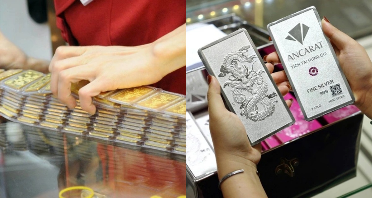 Gi&aacute; v&agrave;ng SJC đổi bảng hai lần trong 3 ph&uacute;t s&aacute;ng 12/3, gi&aacute; bạc v&agrave; gi&aacute; v&agrave;ng thế giới đồng loạt hạ gi&aacute;