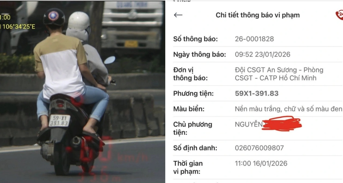 Mất xe m&aacute;y nhiều năm, chủ xe ở TPHCM nhận th&ocirc;ng b&aacute;o phạt nguội qua VNeID, xử l&yacute; ra sao? 