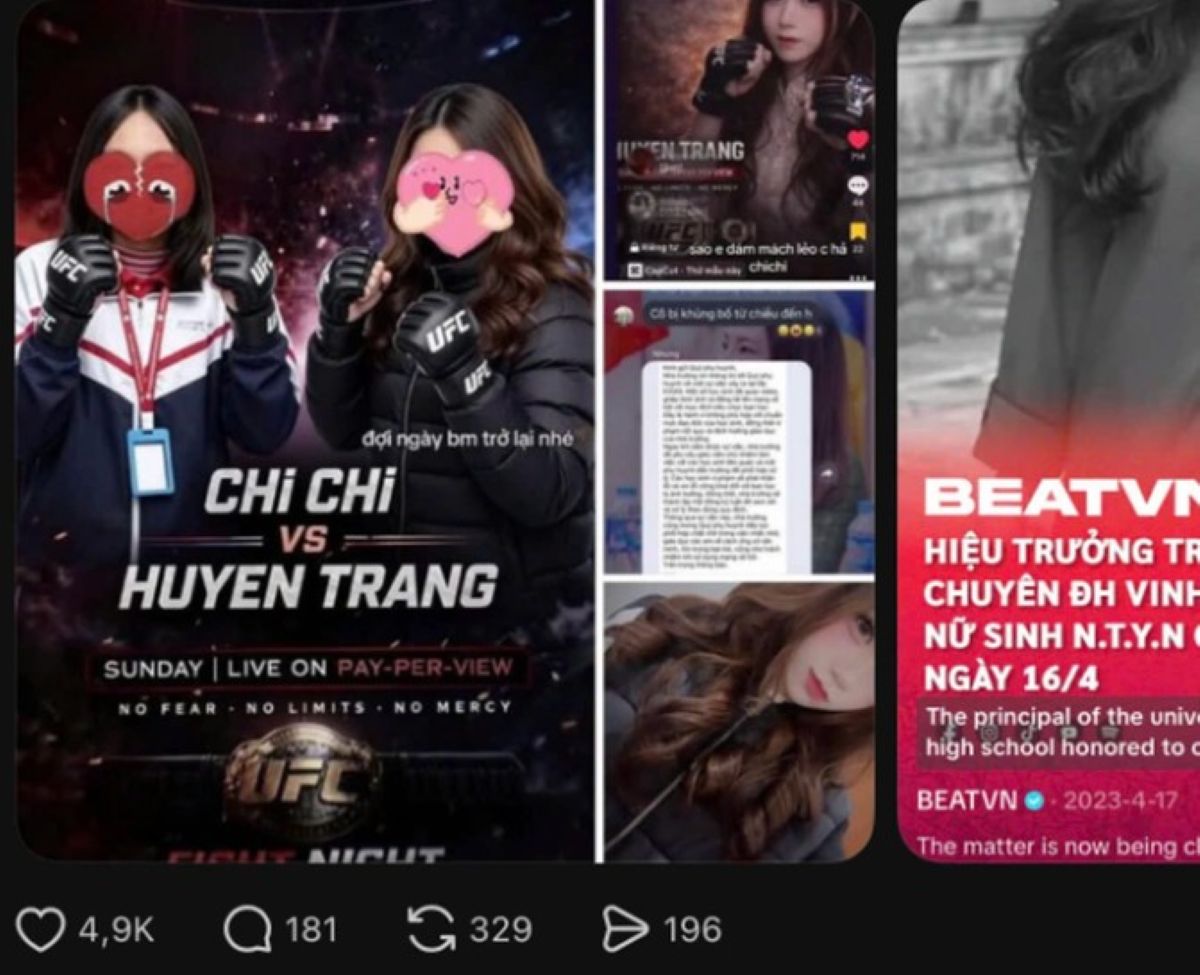 Đăng clip Tiktok chế giễu bạn, bị nhắc vẫn t&aacute;i diễn: 2 nữ sinh THPT Ng&ocirc; Gia Tự, H&agrave; Nội xin th&ocirc;i học