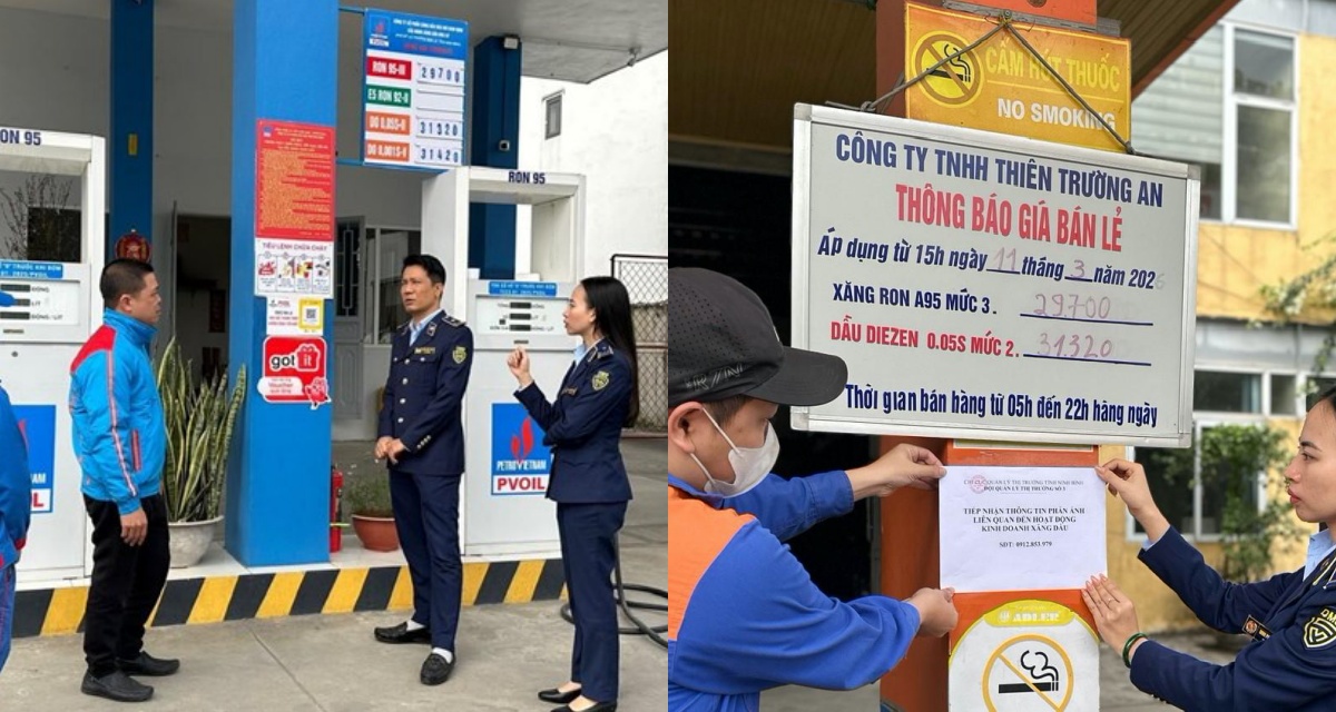 Người d&acirc;n phản &aacute;nh b&aacute;n xăng dầu gi&aacute; cao, cửa h&agrave;ng Ninh B&igrave;nh bị kiểm tra v&agrave; xử phạt nghi&ecirc;m khắc 