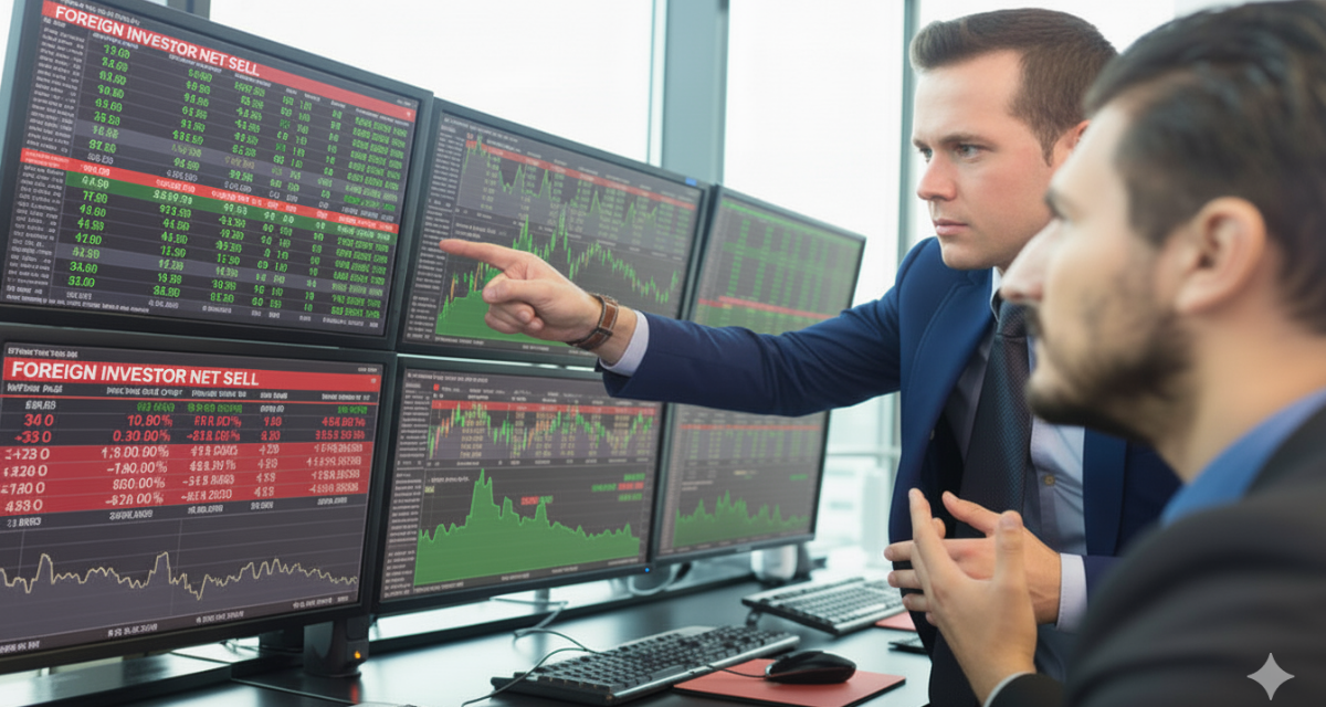 Khối ngoại xả r&ograve;ng gần 1.300 tỷ đồng, loạt cổ phiếu lớn chịu &aacute;p lực