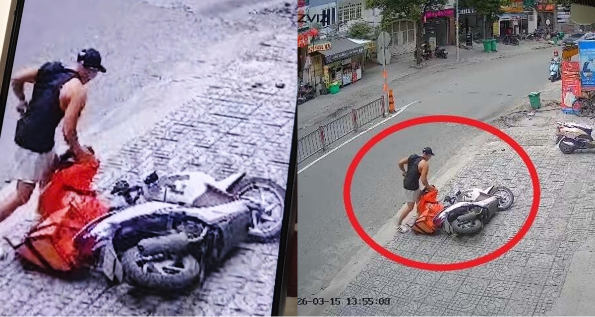 C&ocirc;ng an th&ocirc;ng tin n&oacute;ng vụ nữ shipper bị nam thanh ni&ecirc;n x&ocirc; ng&atilde; xe m&aacute;y, lao v&agrave;o h&agrave;nh hung giữa đường