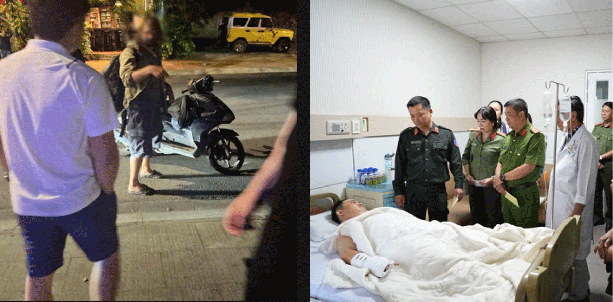 T&igrave;nh h&igrave;nh sức khỏe thiếu t&aacute; c&ocirc;ng an bị du kh&aacute;ch nước ngo&agrave;i đ&acirc;m trọng thương khi đang l&agrave;m nhiệm vụ