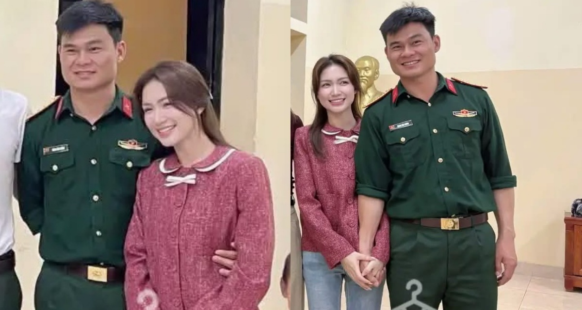 Ho&agrave; Minzy tới đơn vị Đại u&yacute; Thăng Văn Cương ra mắt bạn b&egrave;, đồng nghiệp: Loạt chi tiết thấy r&otilde; sự kh&aacute;c biệt 