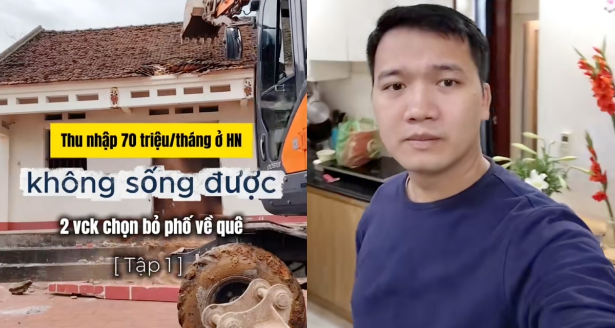Thu nhập 70 triệu/th&aacute;ng, gia đ&igrave;nh rời H&agrave; Nội về qu&ecirc; x&acirc;y nh&agrave; v&igrave; kh&ocirc;ng muốn &ocirc;m nợ mua chung cư 