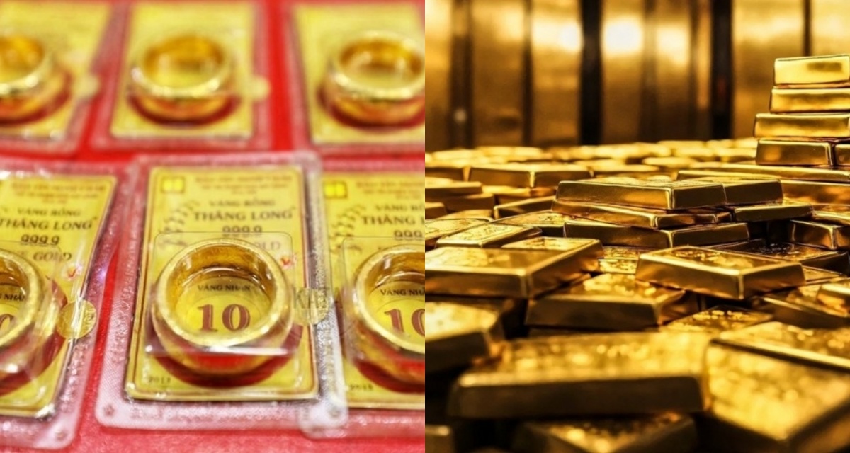 Gi&aacute; v&agrave;ng h&ocirc;m nay 19/3 ghi nhận v&agrave;ng nhẫn giảm s&acirc;u trong khi v&agrave;ng SJC giữ mốc, thế giới lao dốc mạnh