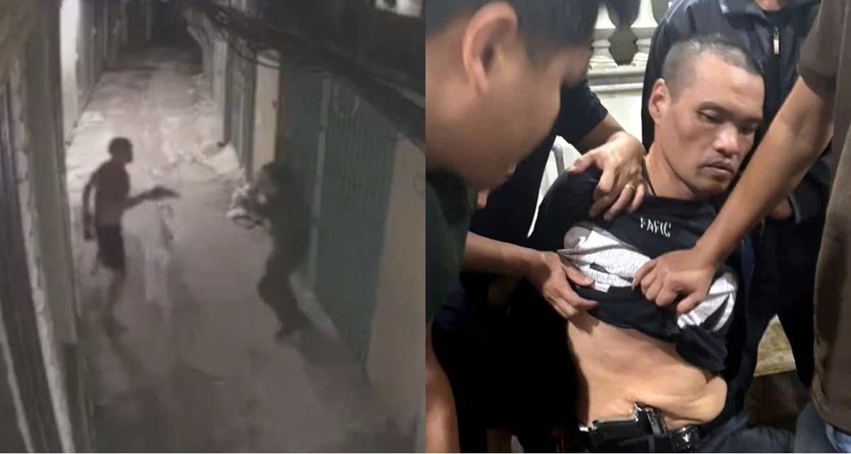 G&atilde; đ&agrave;n &ocirc;ng nhiều tiền &aacute;n hai tay cầm hai s&uacute;ng đấu với c&ocirc;ng an khi bị kiểm tra nh&agrave;, cướp xe m&aacute;y bỏ trốn