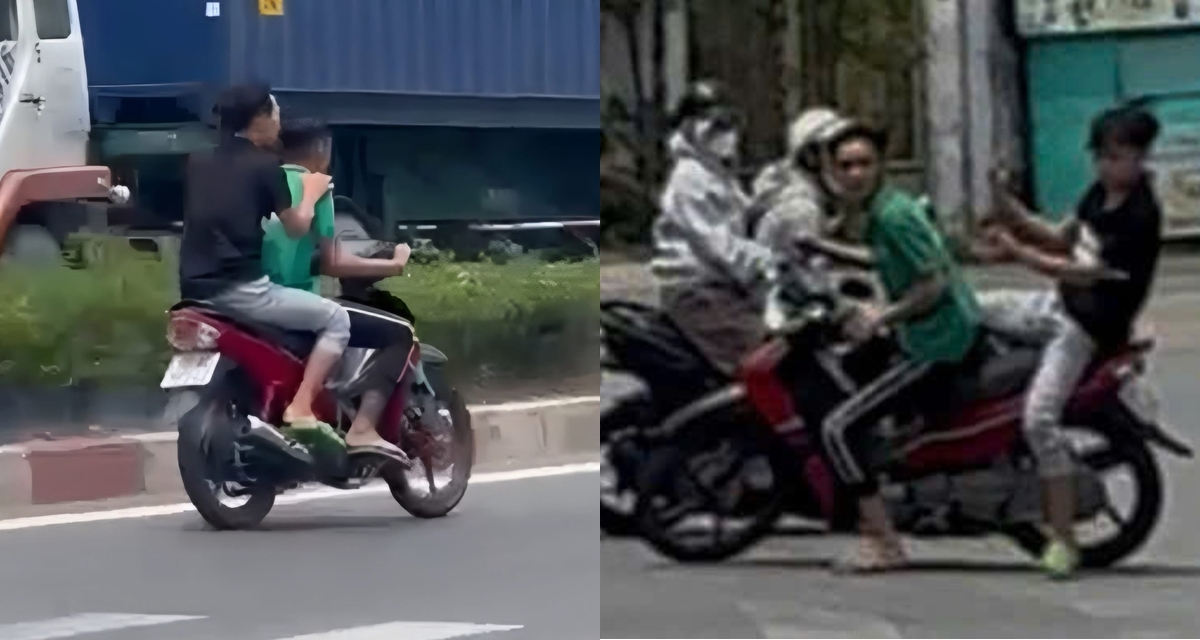 TP HCM: Danh t&iacute;nh 2 kẻ truy đuổi đ&ocirc;i nam nữ đi xe m&aacute;y, n&eacute;m mũ bảo hiểm rồi tấn c&ocirc;ng ngay tr&ecirc;n đường