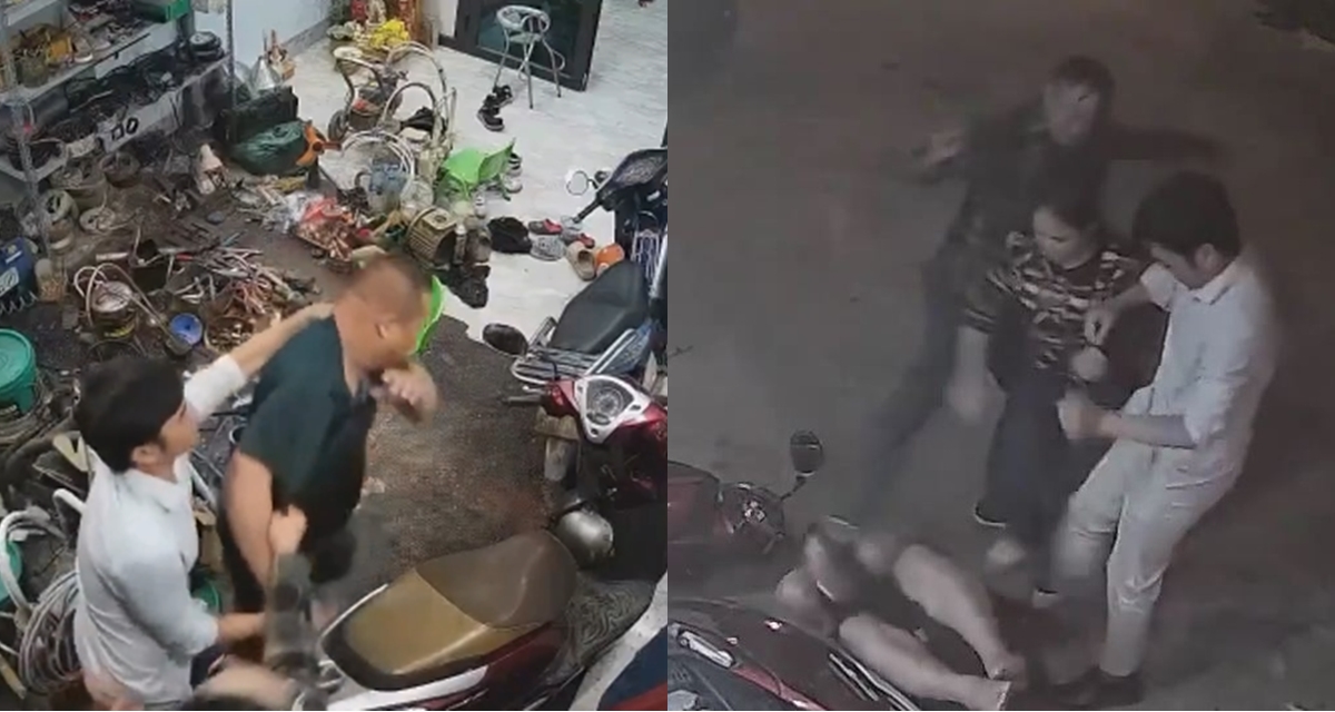 Xuất hiện clip thứ 2 vụ người đ&agrave;n &ocirc;ng bị 3 người l&ocirc;i ra ngo&agrave;i đ&aacute;nh, nguồn cơn m&acirc;u thuẫn kh&ocirc;ng ai ngờ