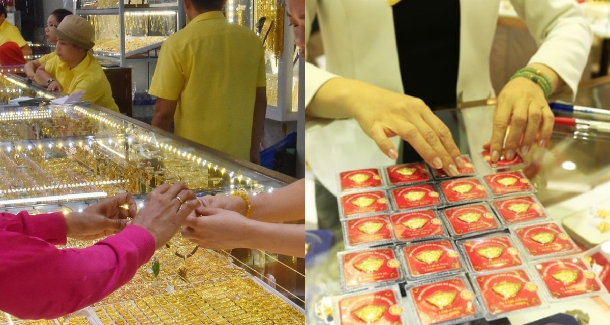 Gi&aacute; v&agrave;ng h&ocirc;m nay (trưa 22/3): SJC, 9999, nhẫn giảm theo đ&agrave;, trong nước v&agrave; thế giới giữ khoảng c&aacute;ch ch&ecirc;nh lệch