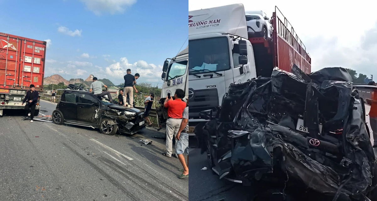 Th&ocirc;ng tin mới vụ tai nạn li&ecirc;n ho&agrave;n 6 xe tr&ecirc;n cao tốc Mai Sơn - hầm Tam Điệp, thiệt hại nặng