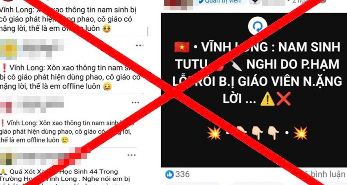 Thực hư th&ocirc;ng tin nam sinh ở Vĩnh Long l&agrave;m điều dại dột sau khi bị c&ocirc; gi&aacute;o mắng v&igrave; d&ugrave;ng phao thi