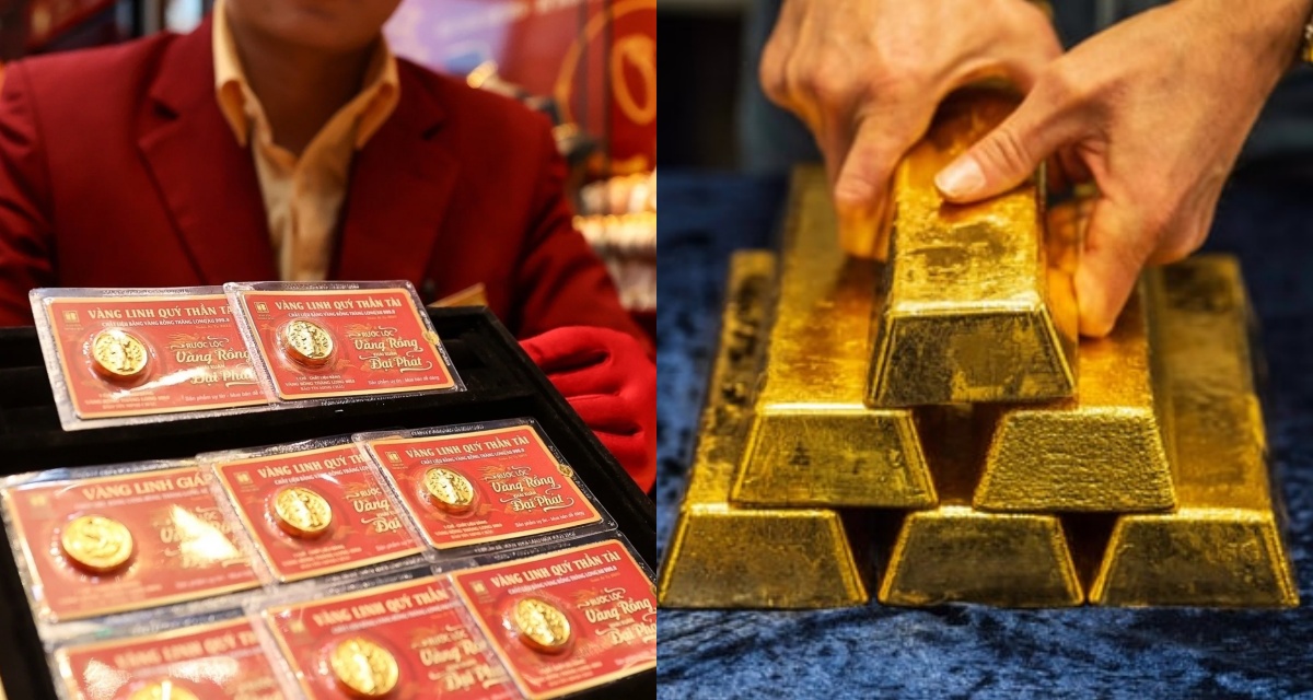 Gi&aacute; v&agrave;ng h&ocirc;m nay (trưa 24/3) biến động: SJC vượt 167 triệu/lượng, v&agrave;ng thế giới giảm, ch&ecirc;nh lệch duy tr&igrave; mức cao