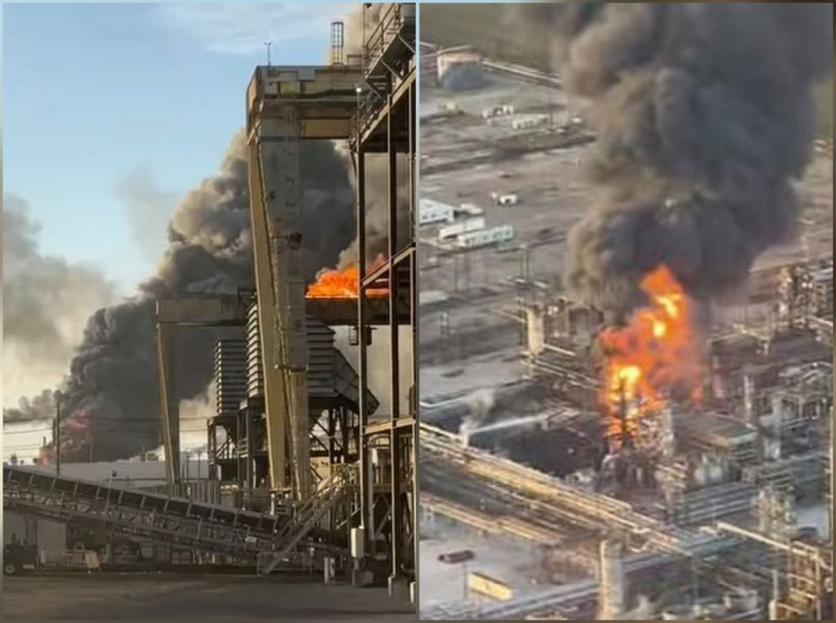 Nguy&ecirc;n nh&acirc;n nh&agrave; m&aacute;y lọc dầu Mỹ ph&aacute;t nổ dữ dội, hiện trường kh&oacute;i đen bao tr&ugrave;m