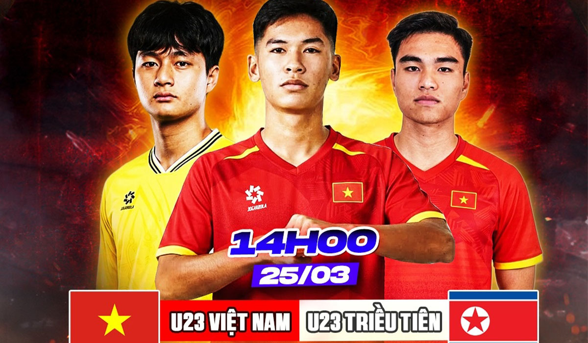 Trực tiếp U23 Việt Nam vs U23 Triều Ti&ecirc;n 14h00 ng&agrave;y 25/3: Cao Văn B&igrave;nh thi đấu xuất thần?