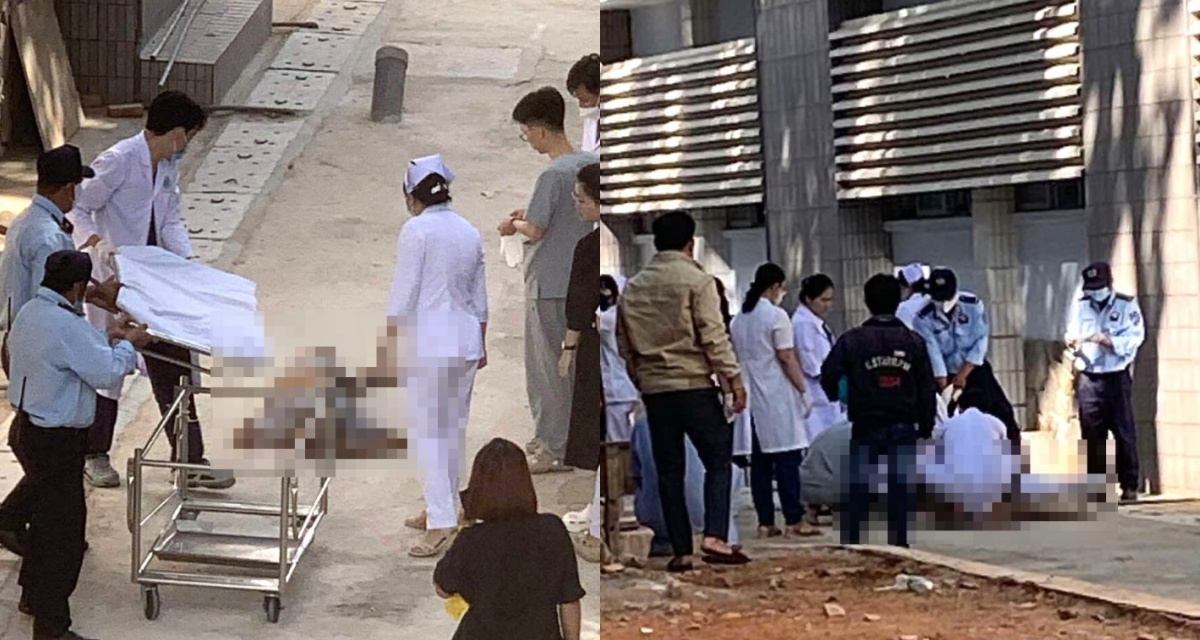 Hiện trường người đ&agrave;n &ocirc;ng tử vong khi rơi từ tầng lầu bệnh viện tại L&acirc;m Đồng: Diễn biến ra sao? 